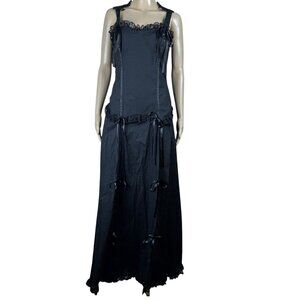 Lip Service Dress Whimsigoth Goth Lace Size L Black Witchy Hot Topic NEW NWT